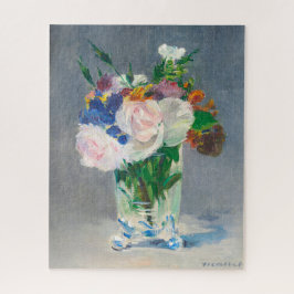 Quebra-cabeça Vida tranquila, Flores num Vaso Cristal por Manet