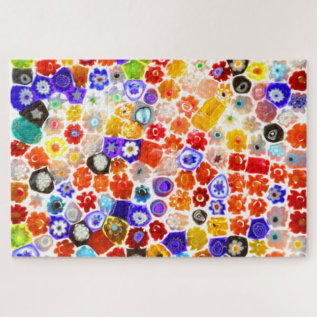 Quebra-cabeça VIDRO DE FLORA VENETIANO 20x30 POLEGADAS (Horizontal)