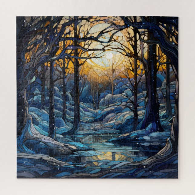 Quebra-cabeça Vidro De Inverno (Vertical)