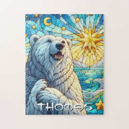 Quebra-cabeça Vidro Escondido Do Urso Polar Personalizado