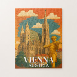 Quebra-cabeça Viena Áustria Viagem Vintage