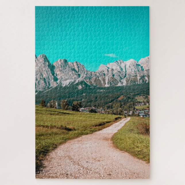 Quebra-cabeça View over the Italian Dolomites puzzle (Vertical)