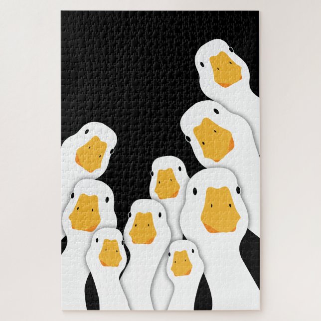 Quebra-cabeça Vigilância Sinistra: Gansos Monitorando do Espaço (Vertical)