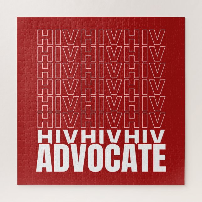 Quebra-cabeça VIH VIH VIH Advocate para o VIH (Vertical)