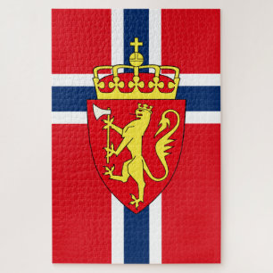 Quebra-cabeça Viking Nordic Norway Flag/casaco de armas