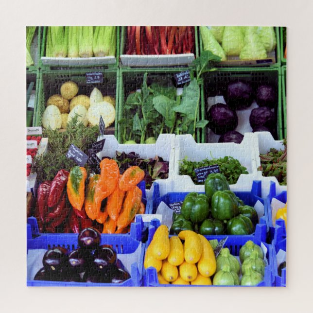 Quebra-cabeça Viktualienmarkt Munchen Alemanha - 20x20 - 676 pcs (Vertical)