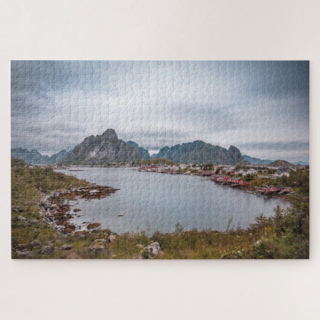 Quebra-cabeça Vila de Pesca Reine, Ilhas Lofoten (Horizontal)