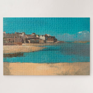 Quebra-cabeça Vila do Mar na Bretanha por Odilon Redon