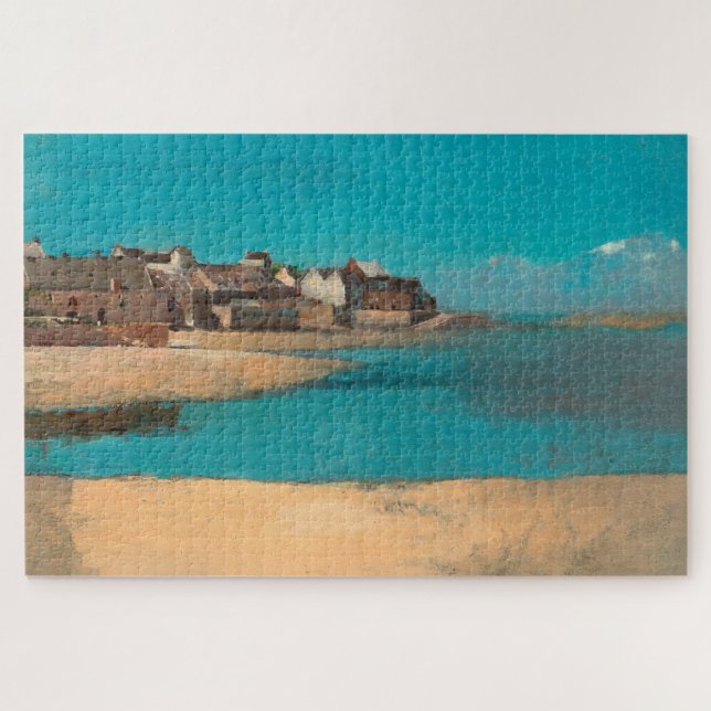 Quebra-cabeça Vila do Mar na Bretanha por Odilon Redon (Horizontal)