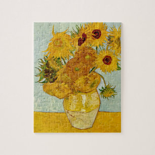 Quebra-cabeça Vincent Van Gogh 12 Girassóis Impressionista