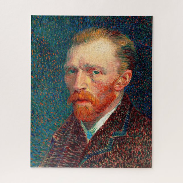 Quebra-cabeça Vincent Van Gogh 1887 Self Portrait on Blue (Vertical)