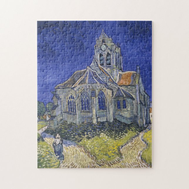 Quebra-cabeça Vincent Van Gogh, a Igreja dos Auvers (Vertical)