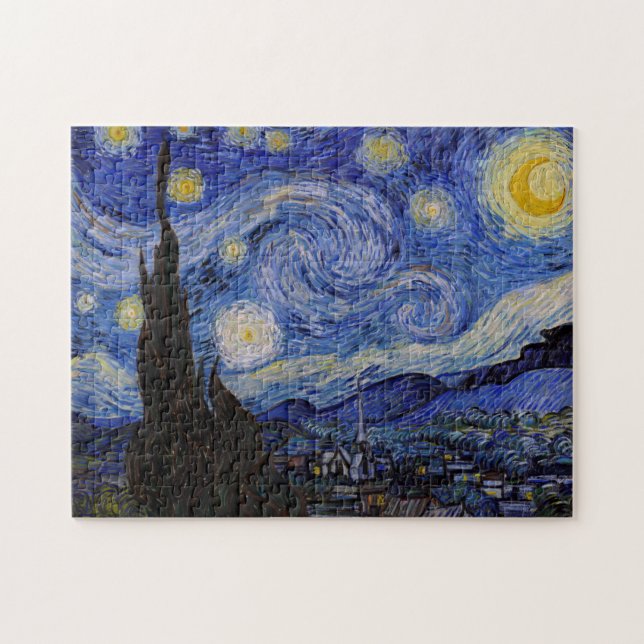 Quebra-cabeça Vincent Van Gogh - A Noite Estrelada (Horizontal)