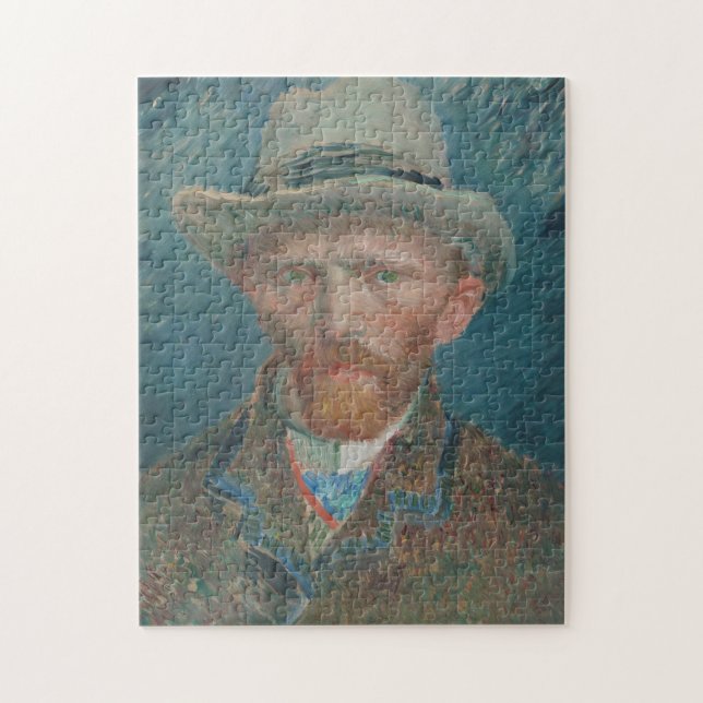 Quebra-cabeça Vincent van Gogh, autorretrato 1887 - Belas artes (Vertical)