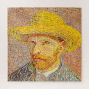 Quebra-cabeça Vincent Van Gogh autorretrato com arte de capacete