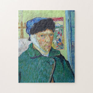 Quebra-cabeça Vincent van Gogh - Autorretrato com ouvido colado