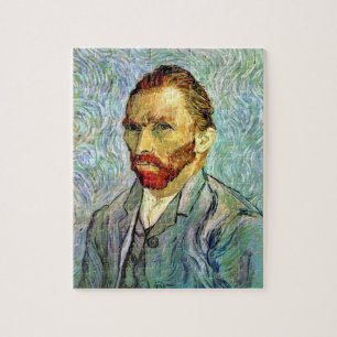 Quebra-cabeça Vincent Van Gogh - Autorretrato Verde de Belas Art