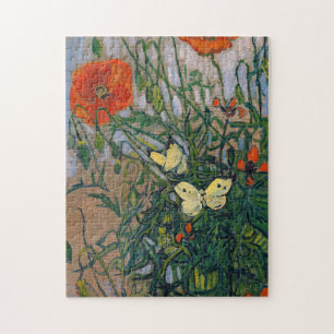 Quebra-cabeça Vincent van Gogh - Borboletas e papagaios