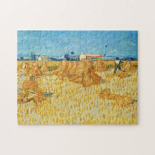 Quebra-cabeça Vincent Van Gogh, Colheita de Milho na Provença