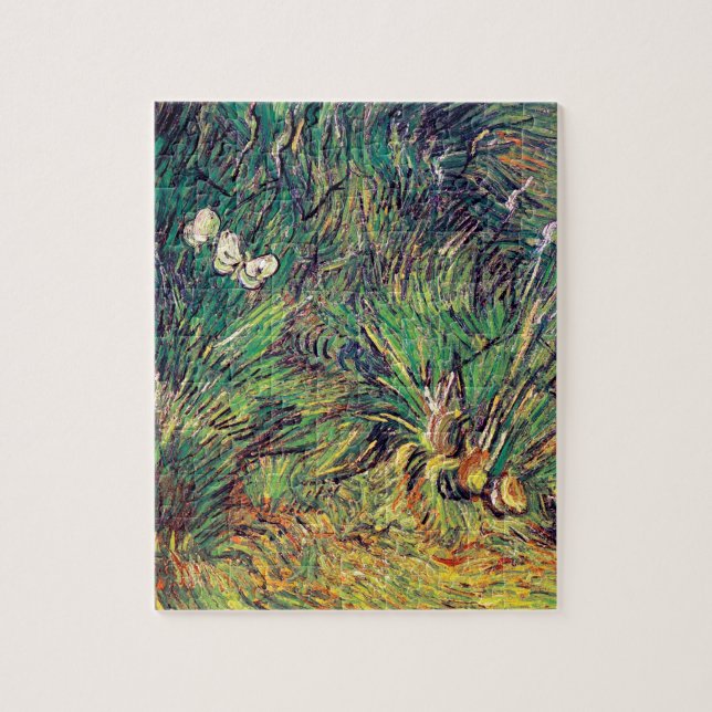 Quebra-cabeça Vincent Van Gogh - Duas Borboletas Brancas Arte Fi (Vertical)