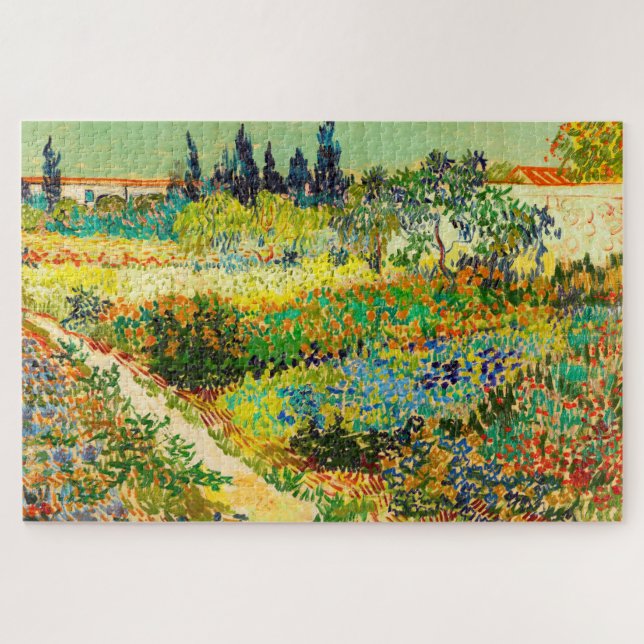 Quebra-cabeça Vincent Van Gogh Garden em Arles (Horizontal)