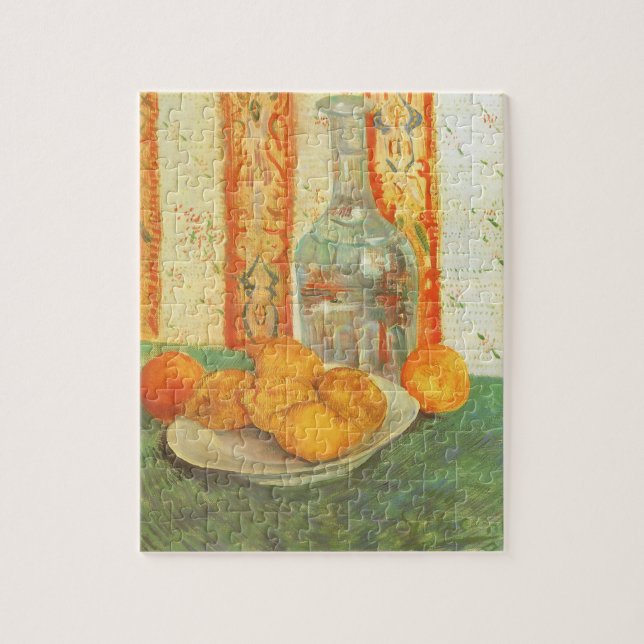 Quebra-cabeça Vincent van Gogh - Garrafa e Limões num Prato (Vertical)
