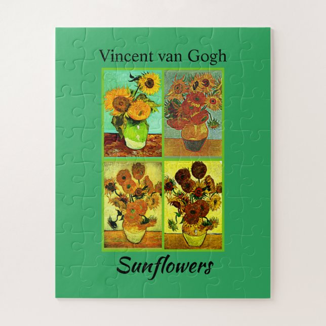 Quebra-cabeça Vincent van Gogh, Girassóis, (Vertical)