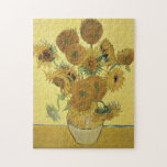 Quebra-cabeça Vincent van Gogh | Girassóis, 1888<br><div class="desc">Girassóis,  1888 | por Vincent van Gogh | Art Location: National Gallery,  London,  Reino Unido | Artista neerlandês | Número de recolha de imagens: BAL970</div>
