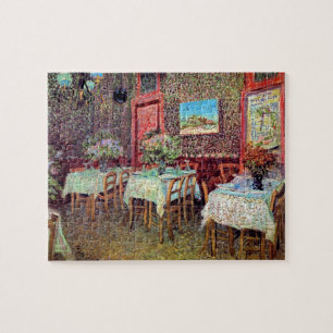 Quebra-cabeça Vincent Van Gogh - Interior de um Restaurante