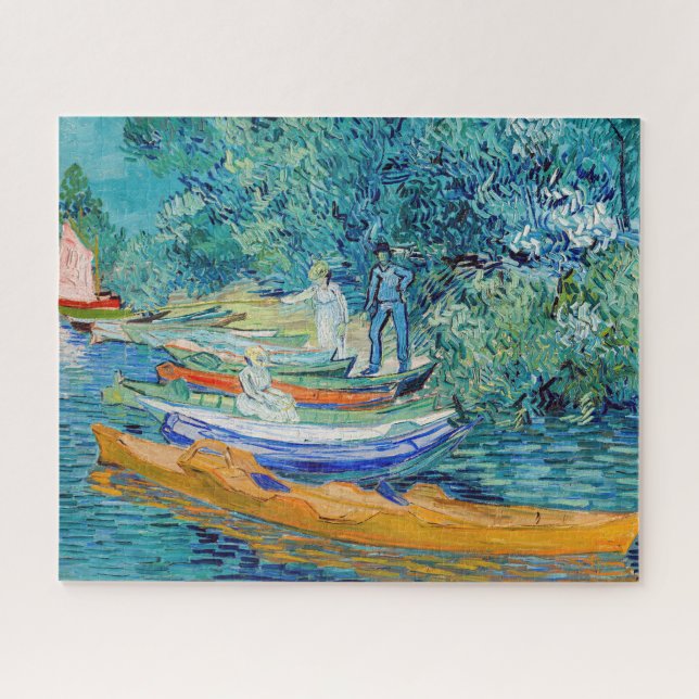 Quebra-cabeça Vincent van Gogh - Margem do Oise em Auvers (Horizontal)