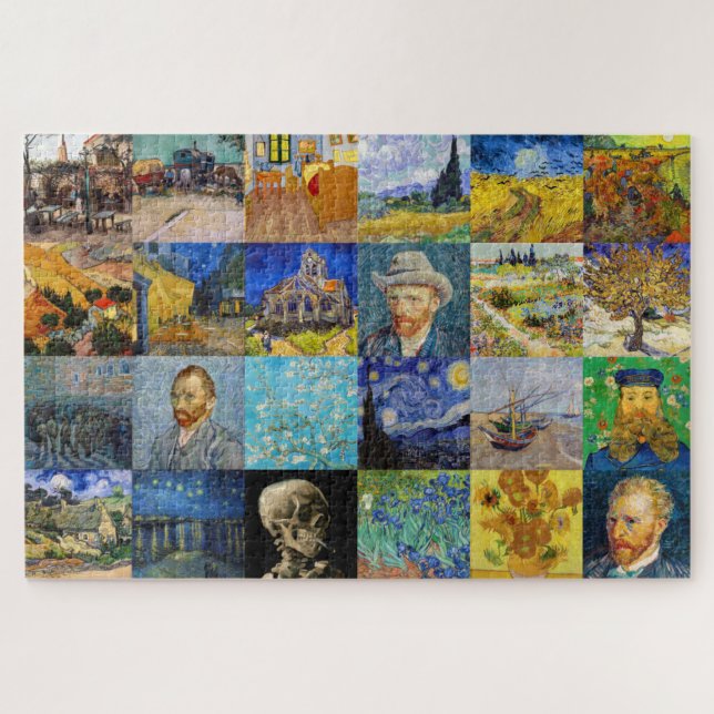 Quebra-cabeça Vincent van Gogh - Masterworks Mosaic Patchwork (Horizontal)