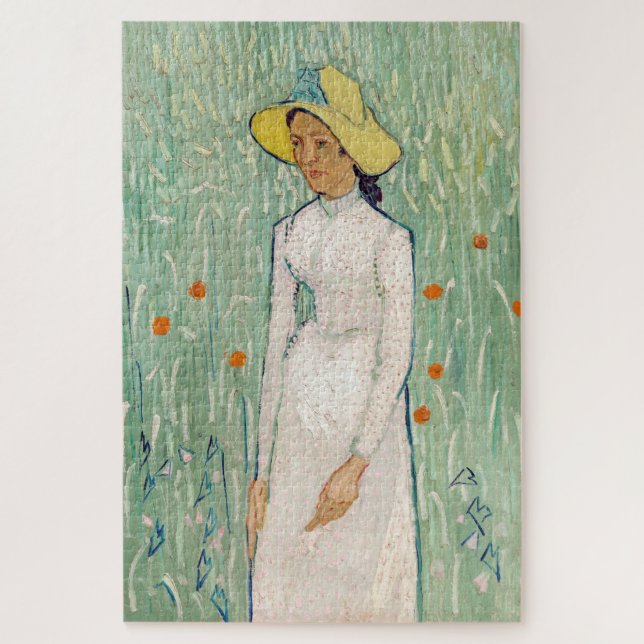Quebra-cabeça Vincent van Gogh - Menina de Branco (Vertical)