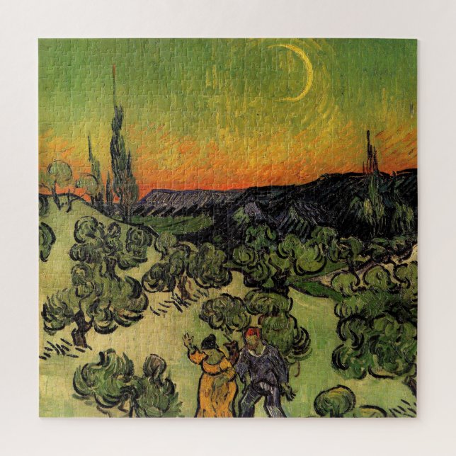 Quebra-cabeça Vincent Van Gogh Moonlit Landscape (Vertical)