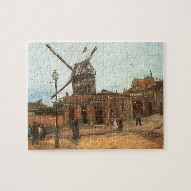 Quebra-cabeça Vincent van Gogh - Moulin de la Galette, Windmill (Horizontal)