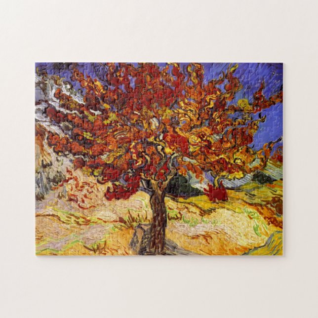 Quebra-cabeça Vincent Van Gogh Mulberry Tree Pintura de Arte fin (Horizontal)