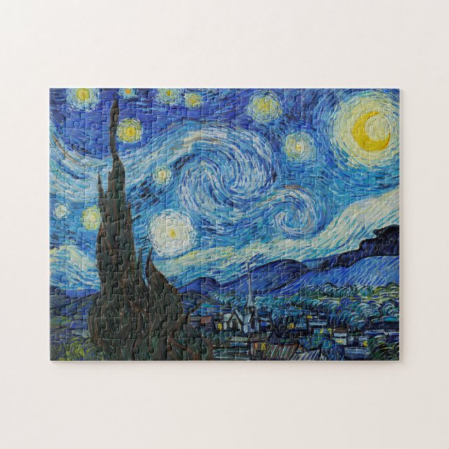 Quebra-cabeça Vincent van Gogh - Noite Estrelada (Horizontal)