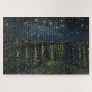 Quebra-cabeça Vincent van Gogh - Noite Estrelada no Ródano