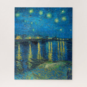 Quebra-cabeça Vincent Van Gogh Noite Estrelada Sobre o Ródano
