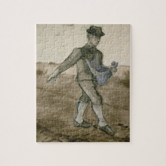Quebra-cabeça Vincent van Gogh | o Sower, 1881 (Vertical)