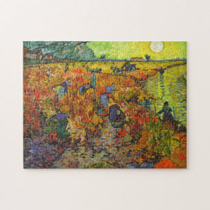 Quebra-cabeça Vincent van Gogh - O Vineyard Vermelho