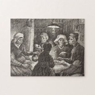 Quebra-cabeça Vincent Van Gogh Os Comedores de Batata litografia