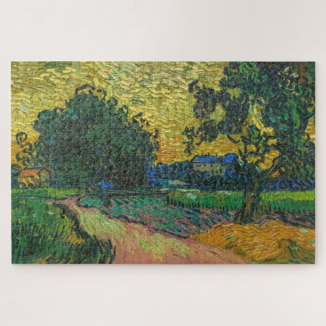 Quebra-cabeça Vincent van Gogh - Paisagem em Twilight (Horizontal)