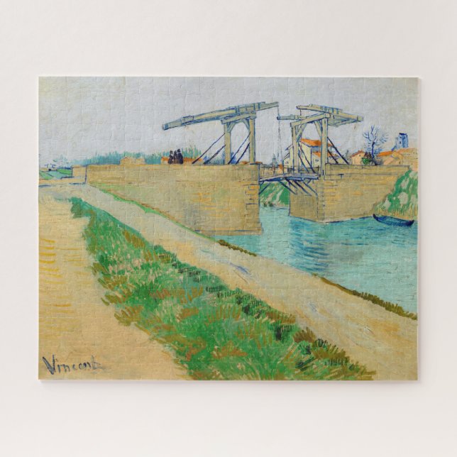 Quebra-cabeça Vincent van Gogh - Ponte Langlois em Arles #2 (Horizontal)
