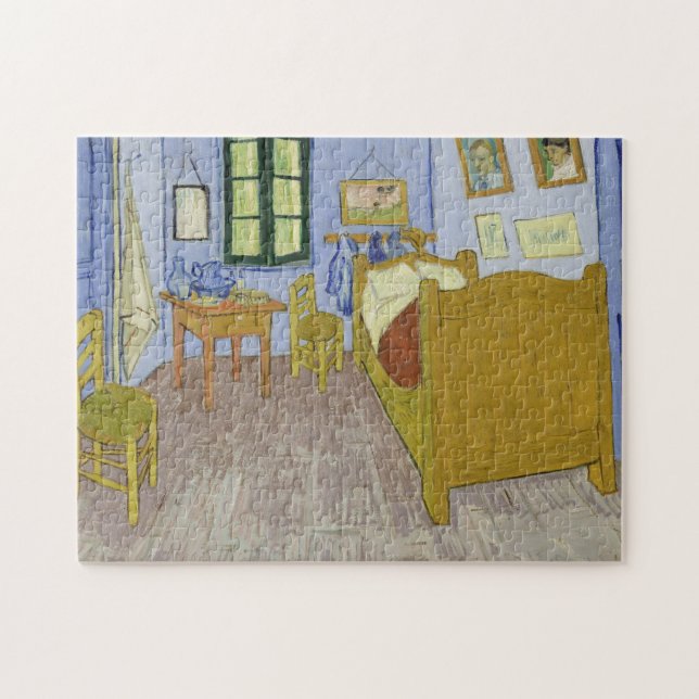 Quebra-cabeça Vincent Van Gogh, quarto de dormir em Arles, terce (Horizontal)
