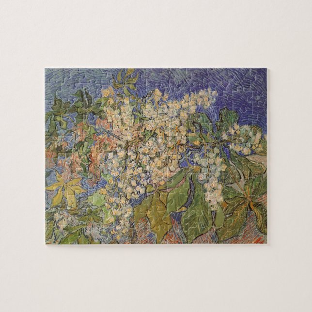 Quebra-cabeça Vincent van Gogh - Ramos de Castanheira em Flor (Horizontal)