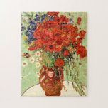 Quebra-cabeça Vincent Van Gogh Red Poppies Ainda Pintando A Vida<br><div class="desc">Esta é a pintura a óleo "Ainda com a Vida com as Visitas e os Poppies" feita em 1890 pelo artista poste-impressionista holandês Vincent Willem van Gogh (1853-1890).</div>