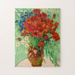 Quebra-cabeça Vincent Van Gogh Red Poppies e Daisies em um Vaso<br><div class="desc">Vincent Van Gogh Red Poppies e Daisies em quebra-cabeça de arte de Vase para adultos</div>