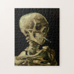 Quebra-cabeça Vincent Van Gogh Skeleton com um Cigarro em chamas<br><div class="desc">Vincent Van Gogh Skeleton com um Cigarro queimado Vintage Belas Artes Quebra-cabeça.</div>
