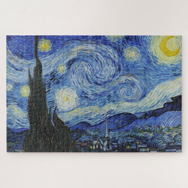 Quebra-cabeça Vincent van Gogh Starry Night 1000 peças (Horizontal)