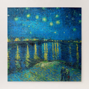 Quebra-cabeça Vincent Van Gogh Starry Night Sobre O Ródano